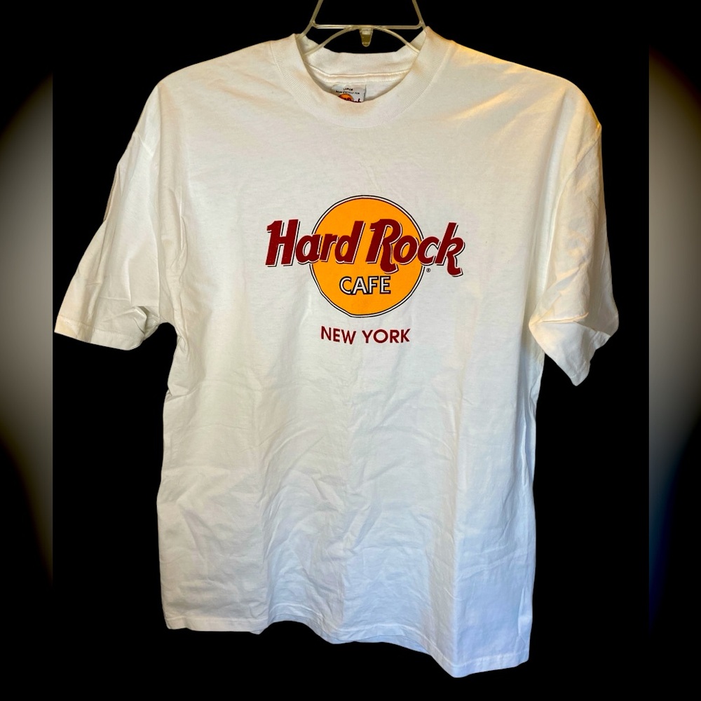 Hard Rock Cafe New York White Mans NWOT T-Shirt - Picture 1 of 5